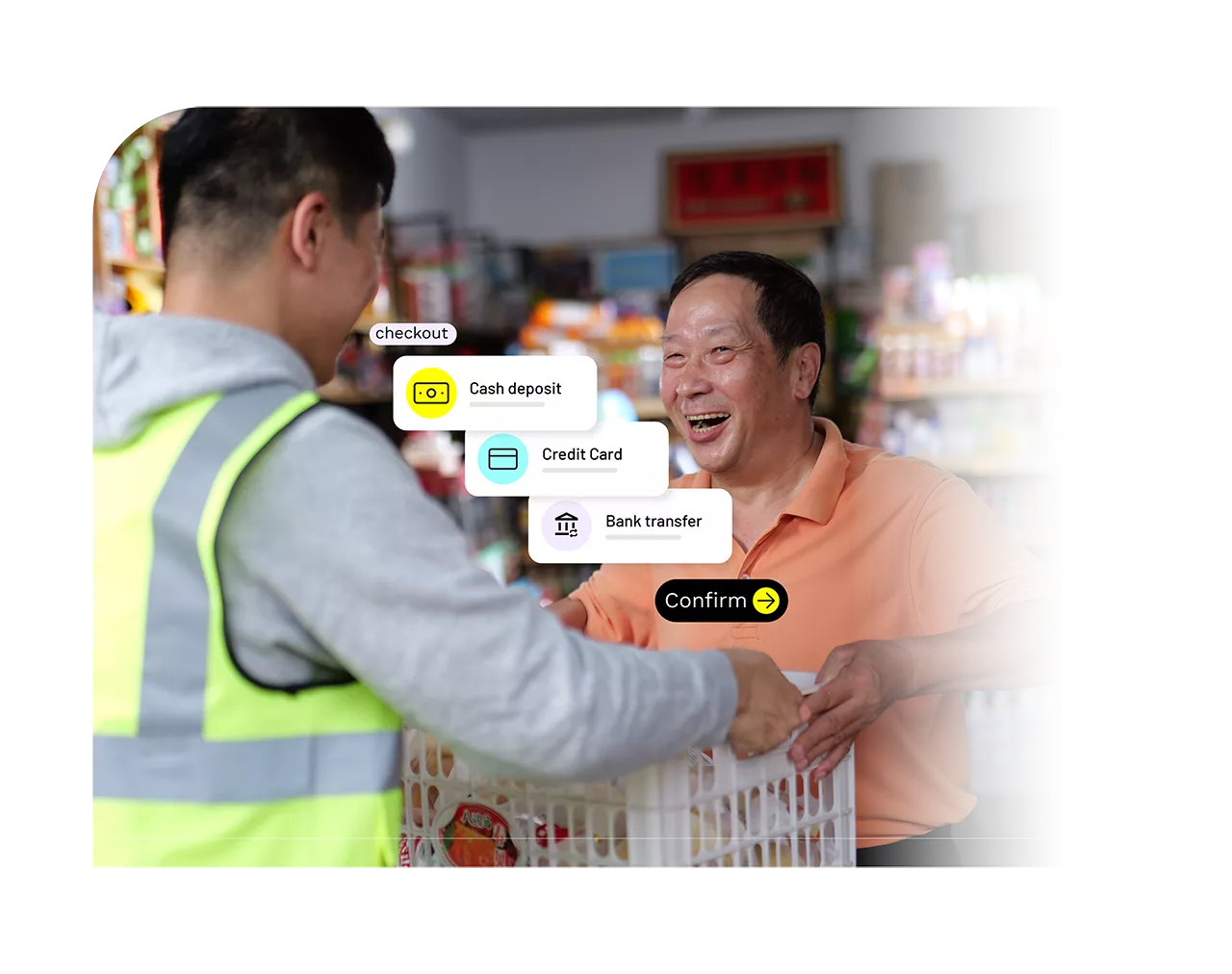 A man shopping at a store.