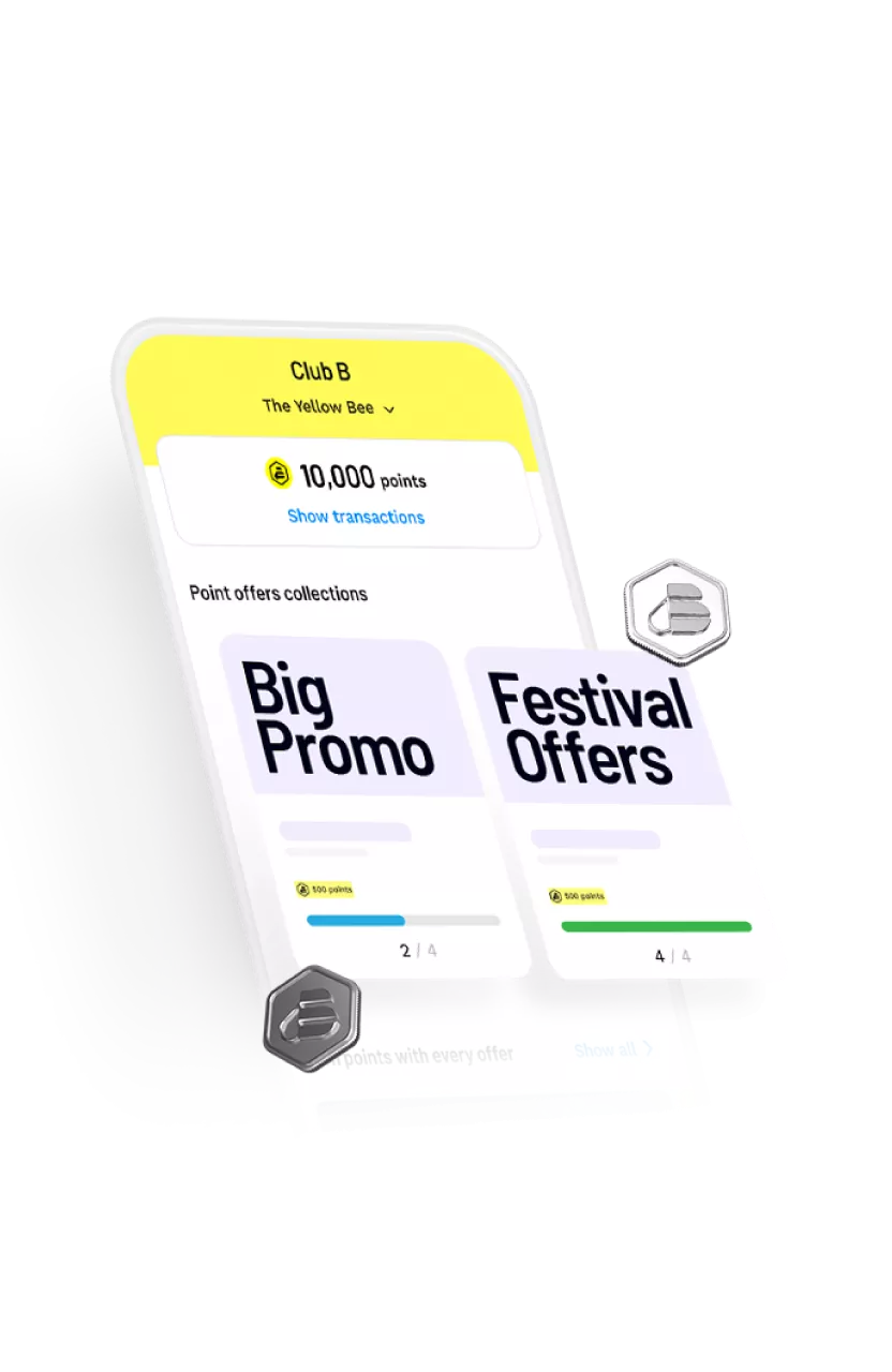 An online shopping experience on mobile showing a rewards program.