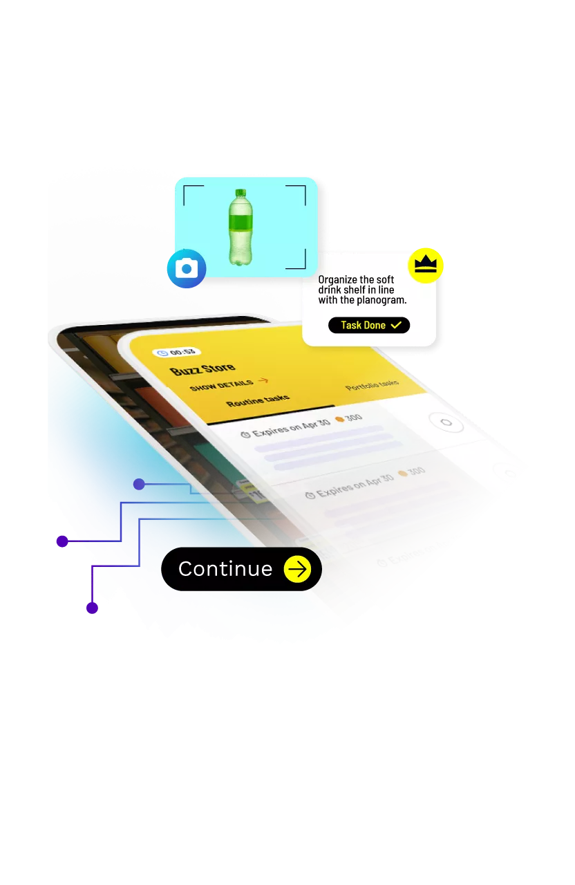 BEES Force personalized tasks graphic.