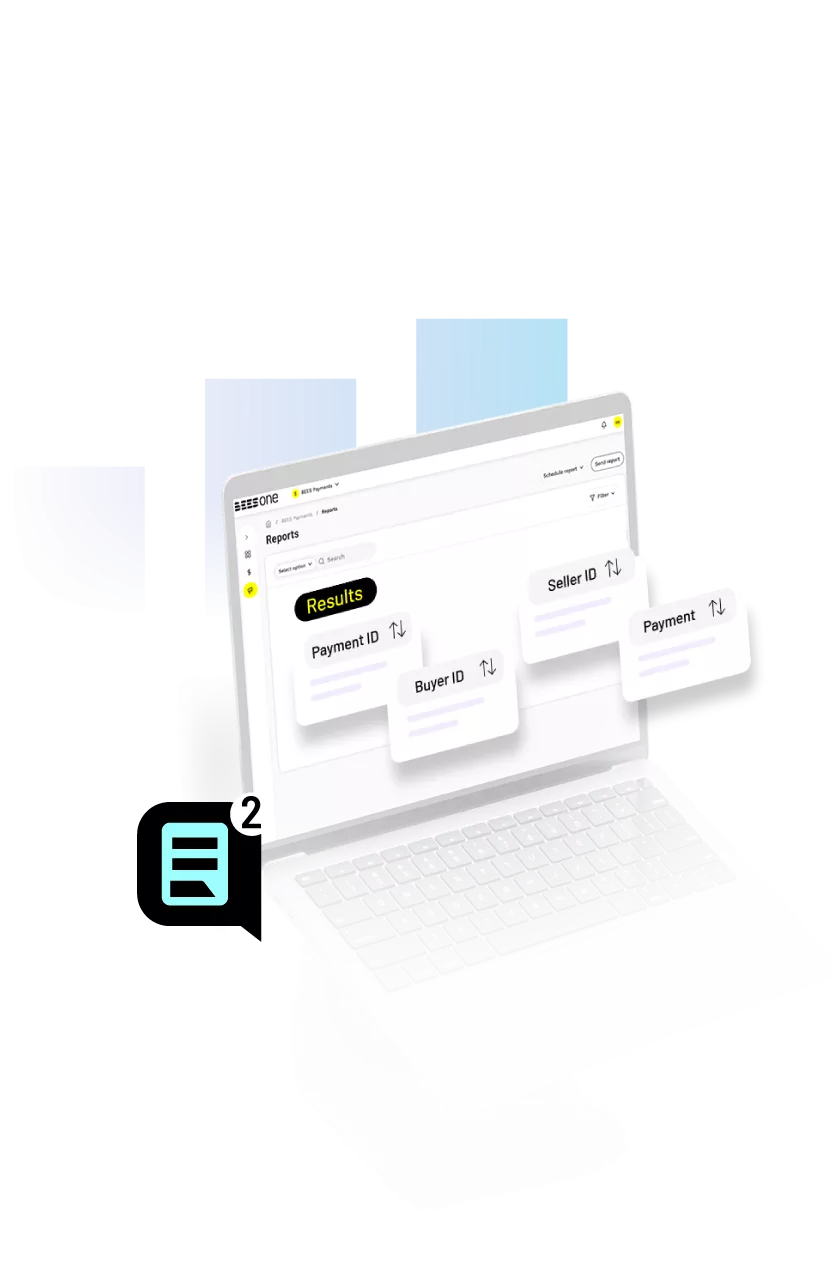 A graphic of a screen showing real time updates on sales.