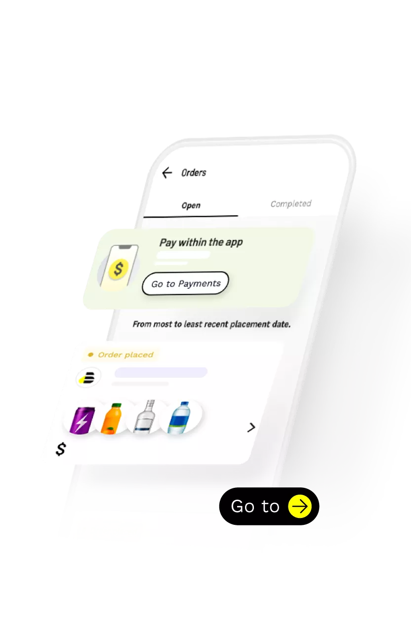 A phone screen showing secure payment processing.